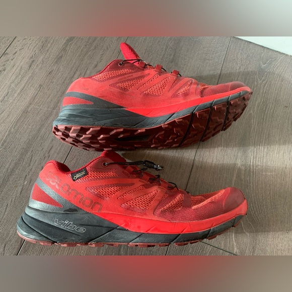 SalomonVibe gotex shoes running very good condition like 90%, Red size: 8.5~26,5 - Picture 9 of 12